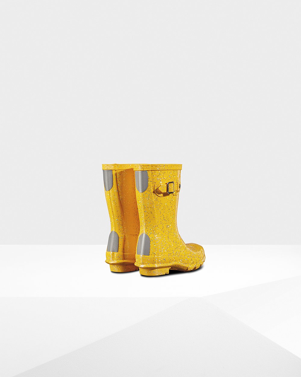 Kids Rain Boots - Hunter Original Little Giant Glitter (75HXCQMUI) - Yellow